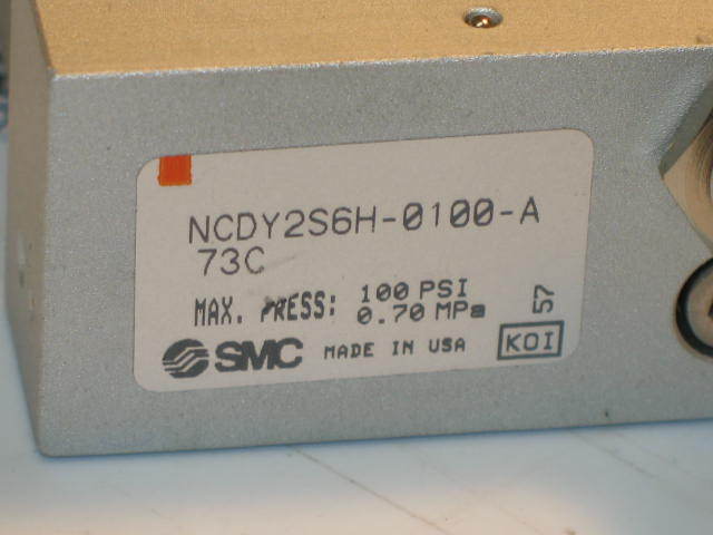 New smc magnetically coupled rodless air cylinder NCDY2
