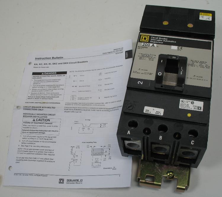 New square d electrical circuit breaker KC4200G