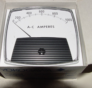 New yokogawa ac amperes panel meter in box