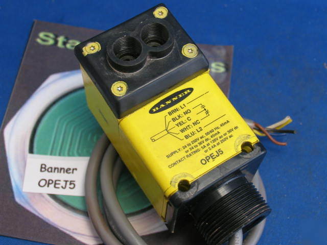 OPEJ5 banner to 250V photoelectric osefx power block