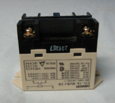 Omron G7L-1A-bubj-cb control relay 24 dc 120-277 ac 30A