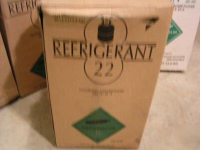 Refrigerant r-22, 6 - 30 lbs cans sealed in box