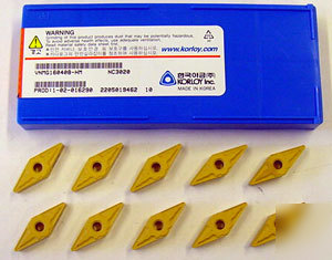 10 pcs korloy VNMG332-hm finish steel carbide inserts