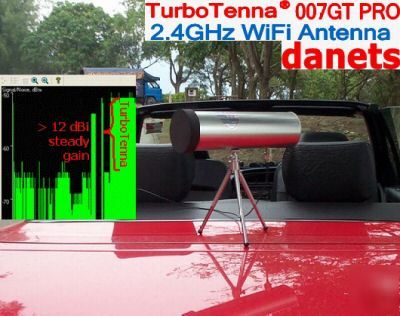 +12DBI turbotenna antenna w/tripod wifi 2.4GHZ highpowe