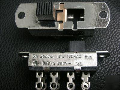 100 3-way DP3T 125V-250V 16A slide on/on/on switch,S303
