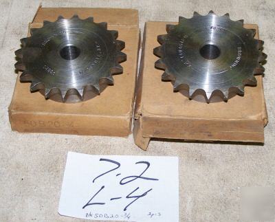 2 browning pulley gear p/n 50B20-3/4 