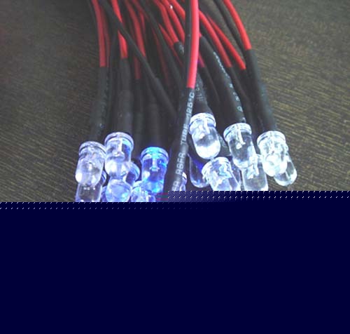 20X purple led lamp light set 25CM pre wired 5MM 12V dc