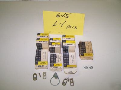 38 pcs allen bradley mixed locking attachments & more *