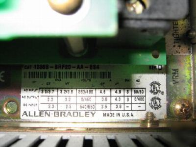 Ab allen bradley 1336S-BRF20-aa-ES4 ser d 2 hp frn 4.01