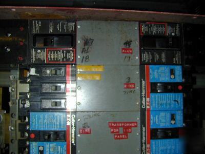 Cutler hammer eaton panels 34 breakers 20-250 amp 600V