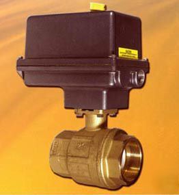 Electric actuated brass 2 way ball valve 2