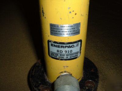 Enerpac rd 910 rd-910 hydraulic cylinder 9 ton 10 inch