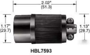 Hubbell HBL7593 twist-lock connector body
