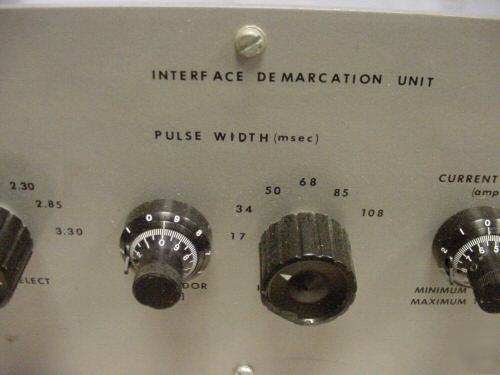 Interface demarcation test unit aircraft 28V