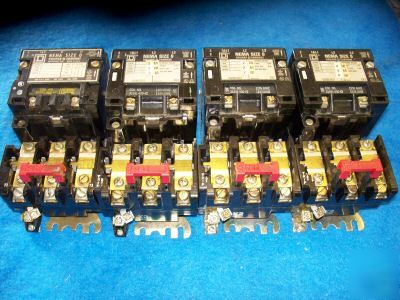 Lot of 2 square d starter contactor nema size 0 3 phase