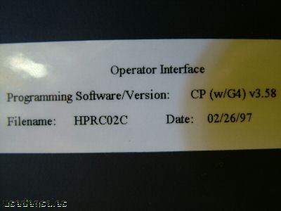 Nematron iws-123-V4 operator interface panel