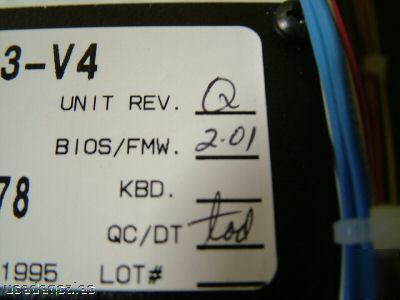 Nematron iws-123-V4 operator interface panel