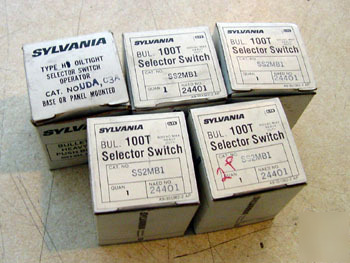 New 5PC sylvania selector switch operator SS2MB1