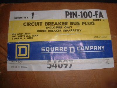 New square d i-line bus plug 100A enclosure PIN100FA