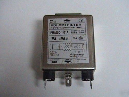 Power dynamics pdi emi filter PMA15Q, 115/250VAC 15A