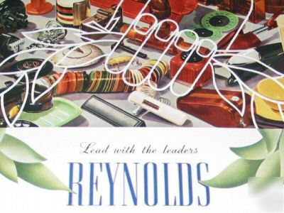 Reynolds molded plastics moulding -2 1930S-40S ads
