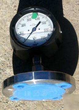 Wika 0-700 kpa pressure gauge & ss step diaphram 7.5