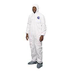 Wise disposable tyvek hooded coverall zip safety wear m
