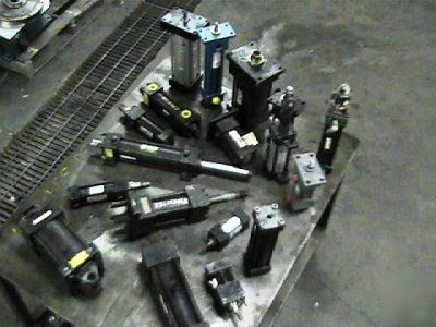  lot parker, smc, hydra, cylinders air and hydraulic 