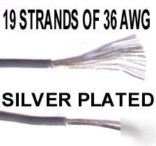 24 awg teflon wire silver plated gray 360 feet type e