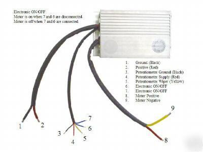 24V dc pwm variable speed controller 10 amps 24VDC