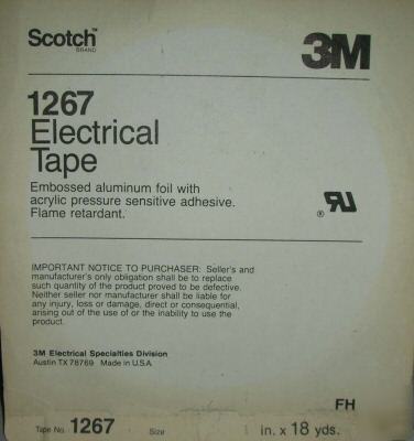 3Mâ„¢ 1267 tape embossed aluminum foil shielding 1 inch b