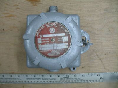 Appleton electric explosion proof switch 2 hp