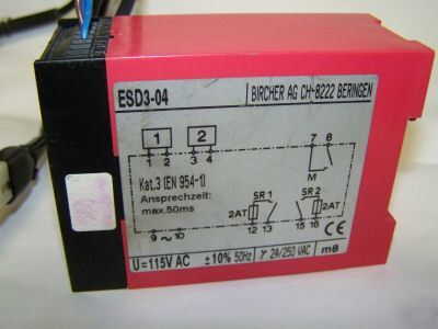 Bircher ESD3-04 safety relay. (124)