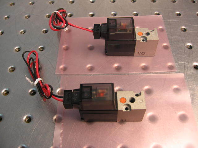 G34046 two smc NVZ110 24V dc solenoid valves