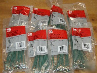 Gardner bender grounding pigtails lot of 200 solid wire