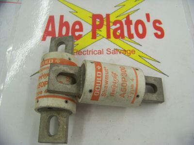 Gould 300 amp fuse, shawmut, amptrap, A50P300, type 4