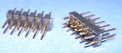 Header strip dual row gold 2X6 pin breakable 5PCS