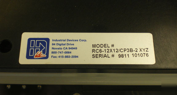 Idc heavy duty xyz stage industrial devices corp 