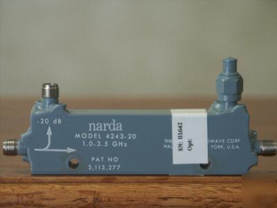Narda/L3 4243-20 coaxial mini stripline directional