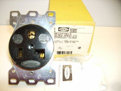 New hubbell receptacle HBL9308 30A 125 v 5-30R 9308 