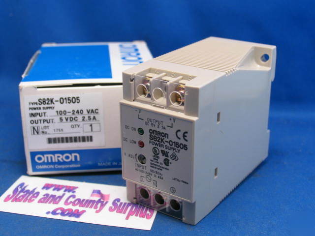 S82K-01505 omron 5VDC 2.5A power supply S82K * *