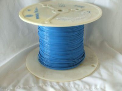 Spool of blue electrical wire awg 16 19/29 stranding