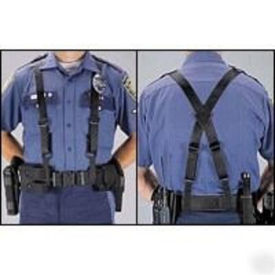 Uncle mike's police nylon duty suspenders 9120-4 lg/xl