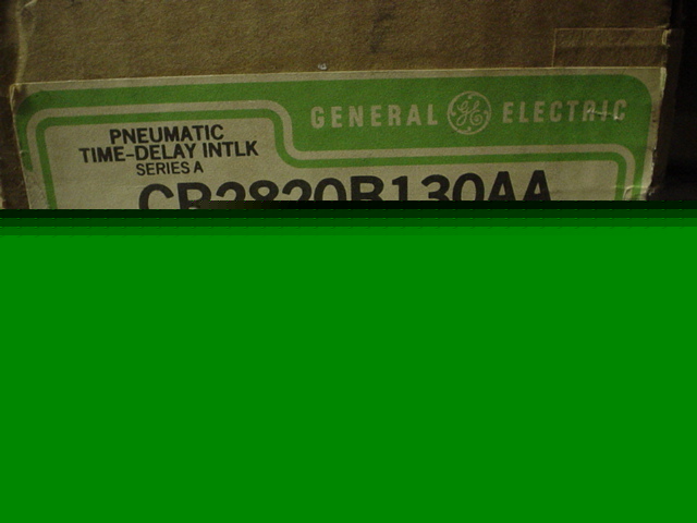  ge CR2820B130AA pneumatic time delay relay. series a.