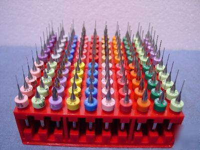 100 - micro carbide drill bits, bit pcb / jewelry / cnc