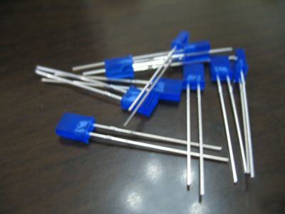 100PCS of 2X5X7MM rectangular blue led 