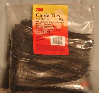 3M 53224 nylon wire/cable ties 3000 8