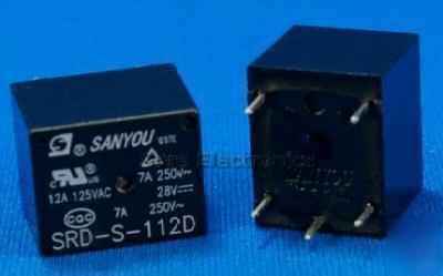 50X 12V dc mini power relay (12A/125V ac, 7A/250V ac)