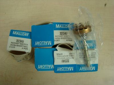 (7) mallory 3234J rotary switch, =