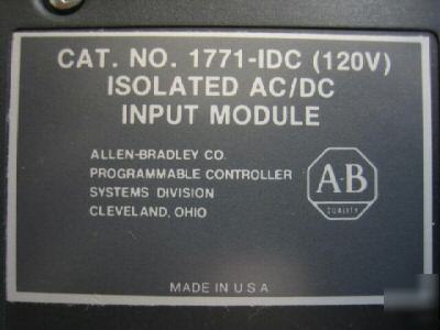 Ab allen bradley 1771-idc isolated ac/dc input 1771IDC